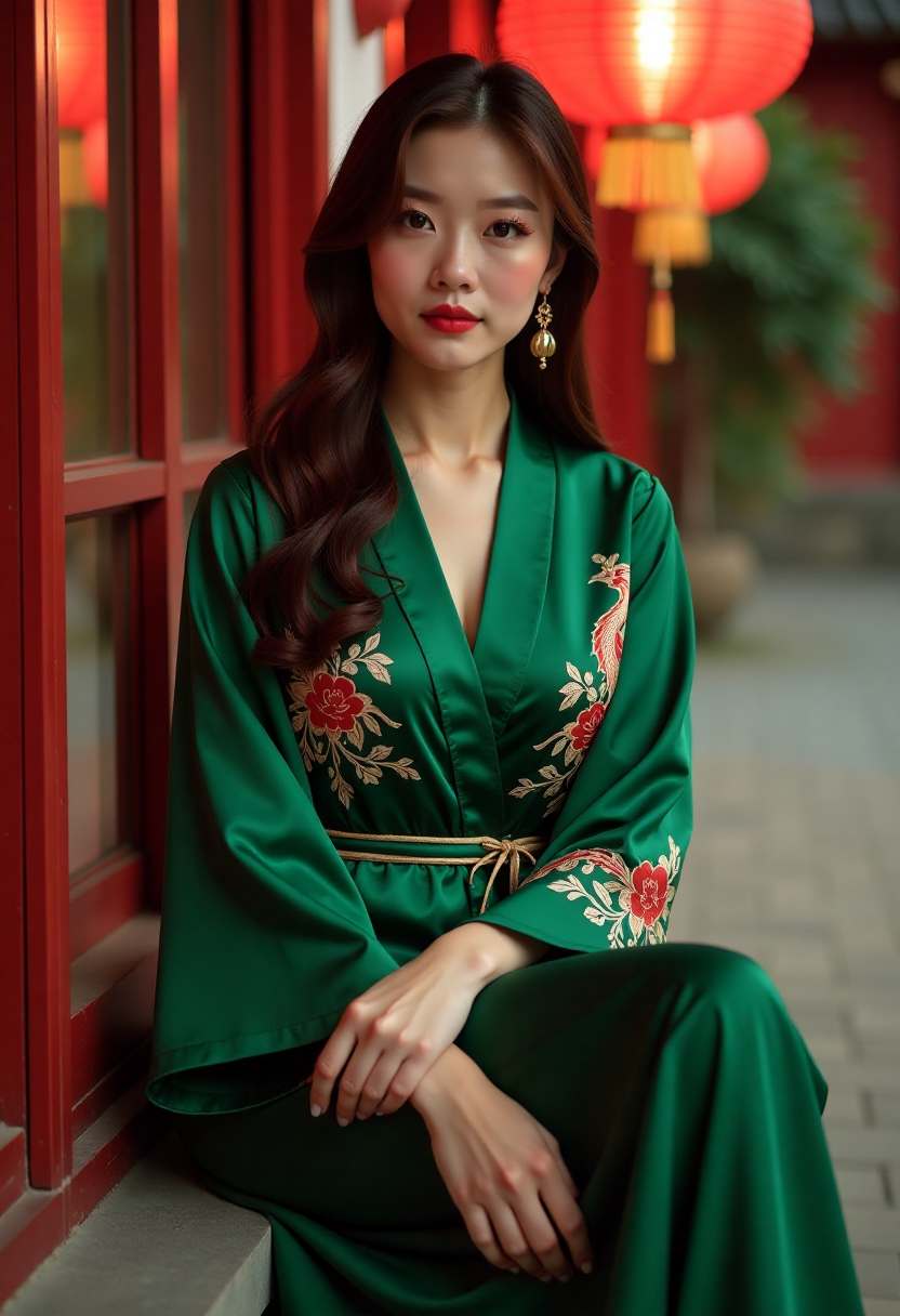 周小满在窗边写字